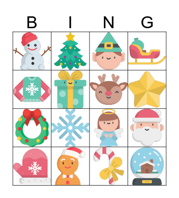 Christmas Bingo Card