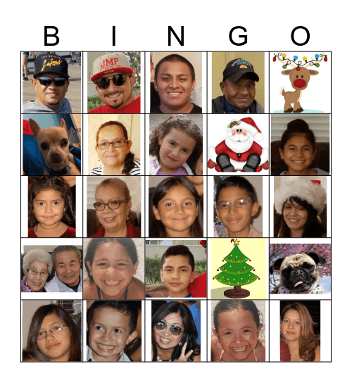 PALOMO FAMILY  Bingo Card