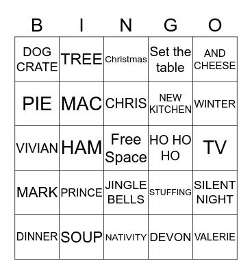 CHRISTMAS 2019 Bingo Card