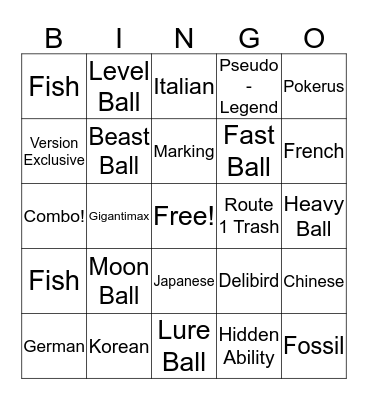 Surprise Trade Bingo! Bingo Card