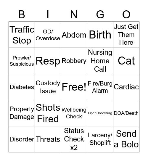 Christmas Bingo Card