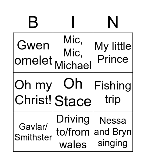 Bingo Card