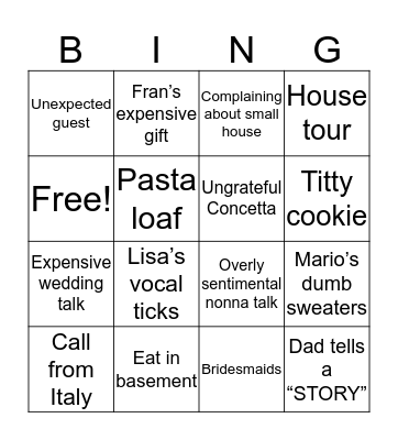 Christmas 2019 Bingo Card
