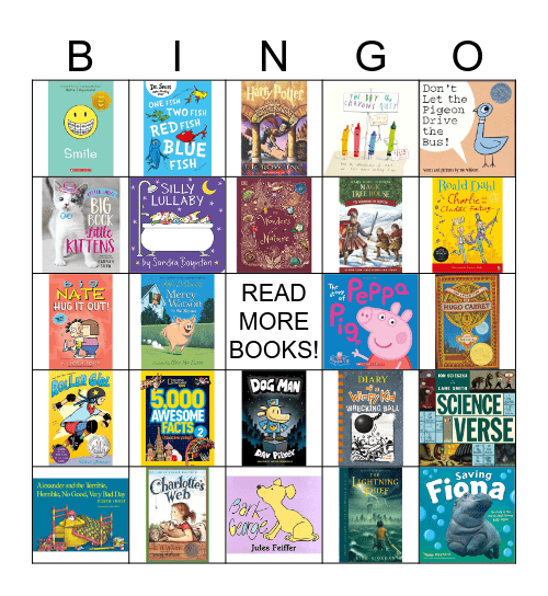 BOOK COVER BINGO! Bingo Card