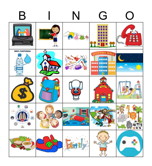 I thank God for.... Bingo Card