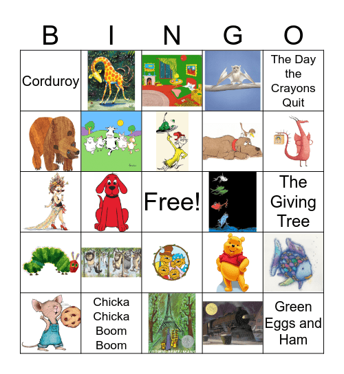 Picture Book Bingo Card