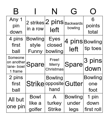 MERRY CHRISTMAS BINGO Card