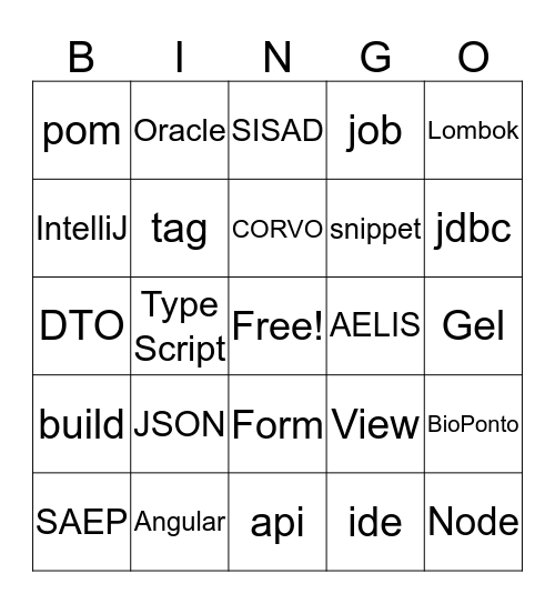 Bingo SDS Bingo Card