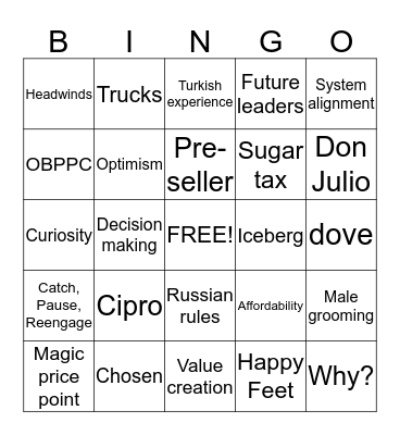 DRKSLA Bingo Card