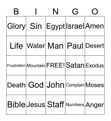 Sermon Bingo (Do only during the sermon) Bingo Card