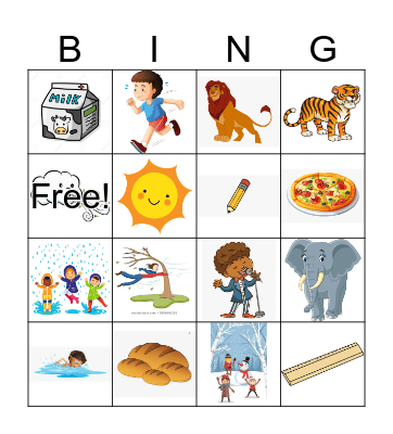 Winter Camp Bingo Card