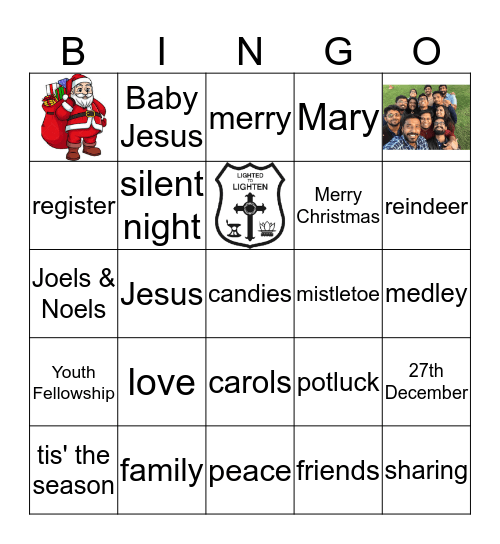 Christmas Fellowship Bingo Card