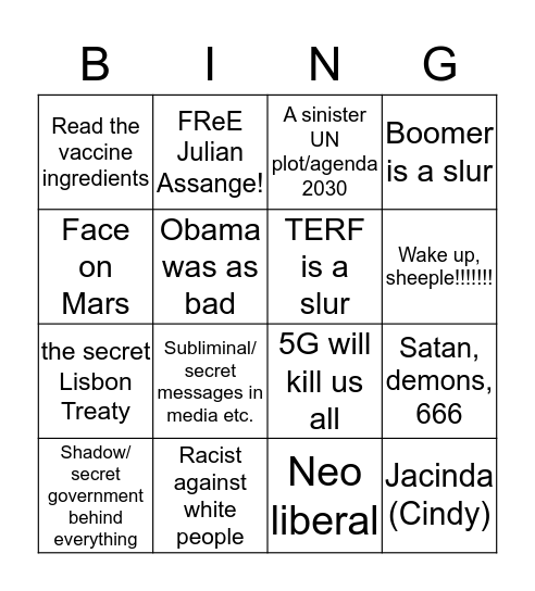 Facebook reckons BINGO Card