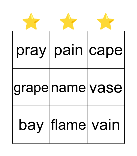 A Sound Review Bingo Card