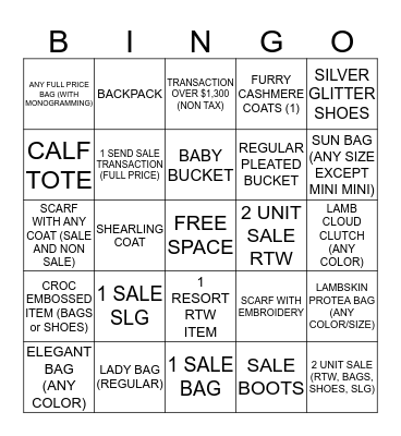 MG BINGO 12/28/19 (WRITE TRANSACTION #) PLEASE CHECK OFF ONE BOX FOR ONE MULTI UNIT SALE. Bingo Card