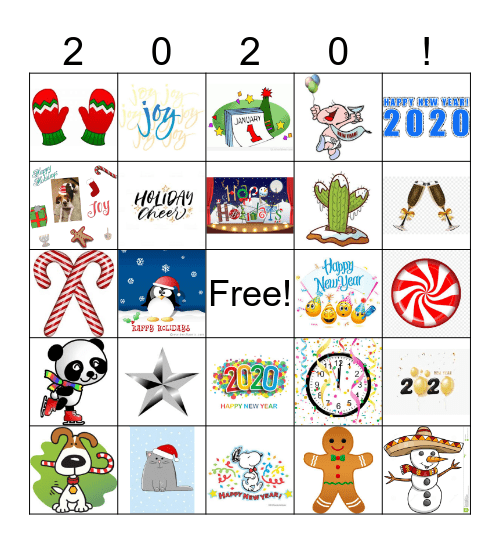 HAPPY NEW YEAR!! Bingo Card