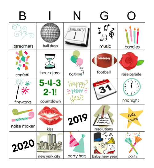 New Years BINGO  Bingo Card