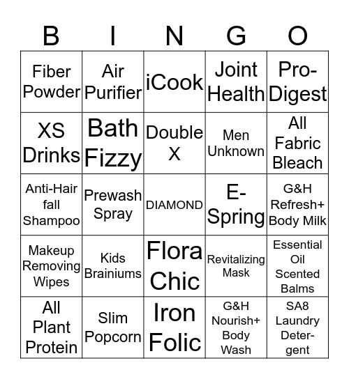 DIAMOND PARTY - BINGO Card