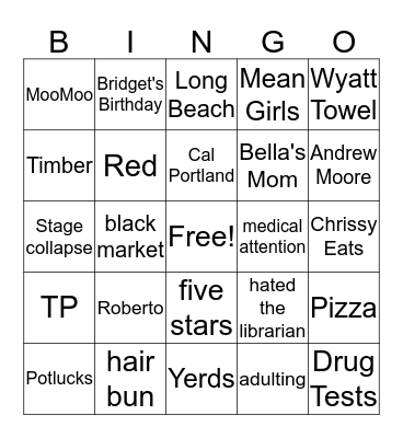 2nd Annual Rosary Bingo Card