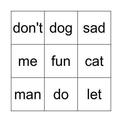 BINGO! Bingo Card
