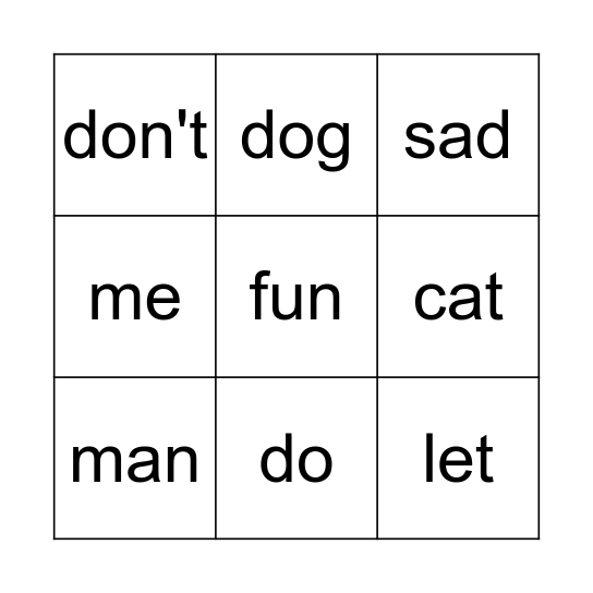 BINGO! Bingo Card