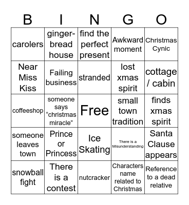 hallmark Bingo Card