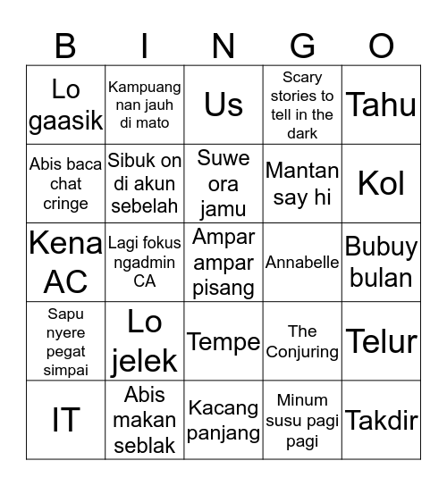 ⭐ Seulgi's Bingo Card ⭐ Bingo Card