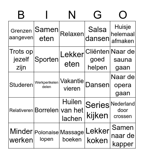 2020 BINGO! Bingo Card