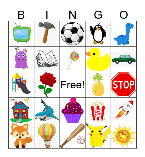 Kids Bingo Card