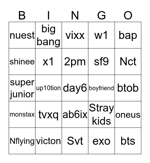 sesi 1 Bingo Card