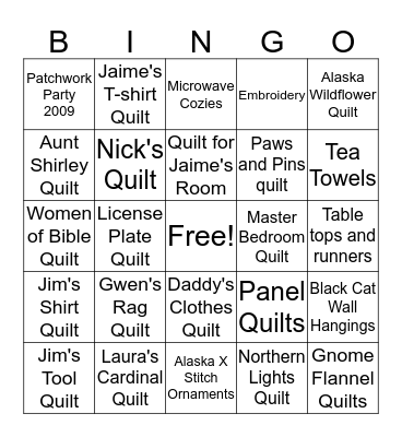 2020 UFO Bingo Card