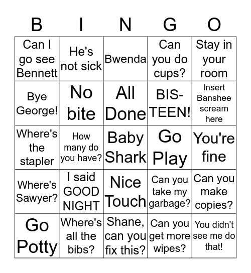 Macomb Learning Center Bingo Card