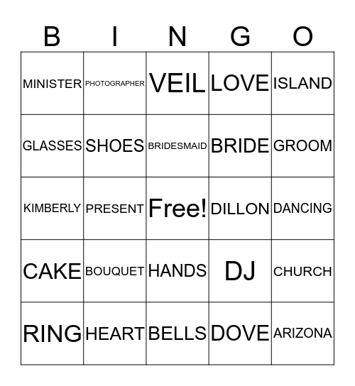 ENGAGEMENT BINGO Card