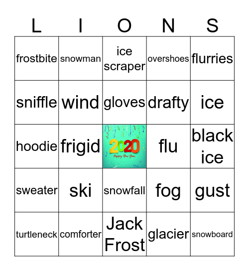 January 2020 Legacy BINGO Card