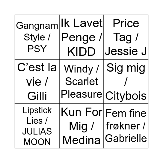 20-20 - det bliver et fedt år! Bingo Card