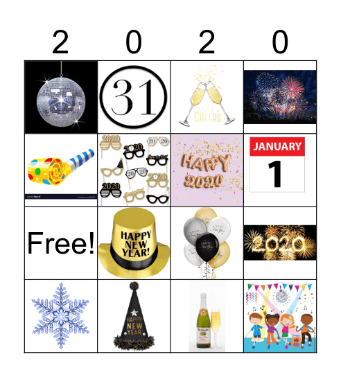 HAPPY NEW YEAR! Bingo Card