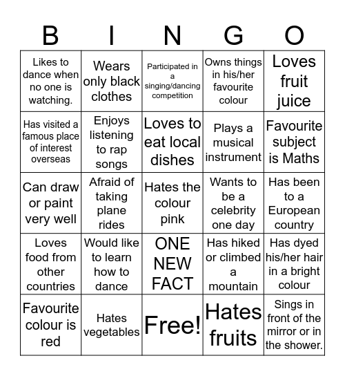 MS Chapel Human Bingo Card