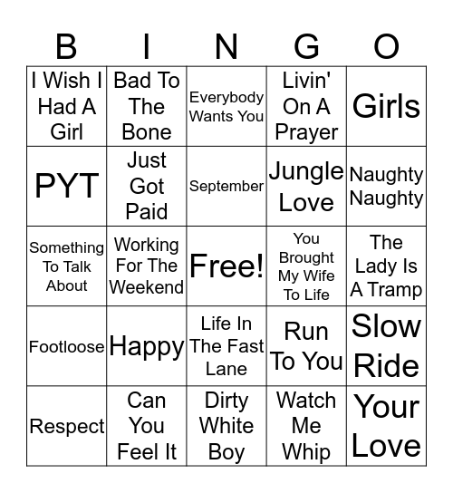 Misc Bingo 1 Bingo Card