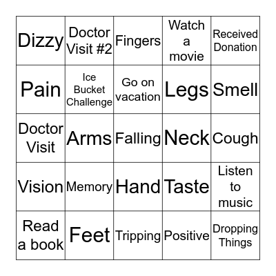 ALS Bingo Card