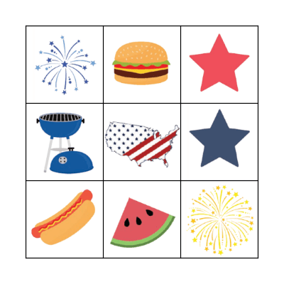 4th of July BINGO Card