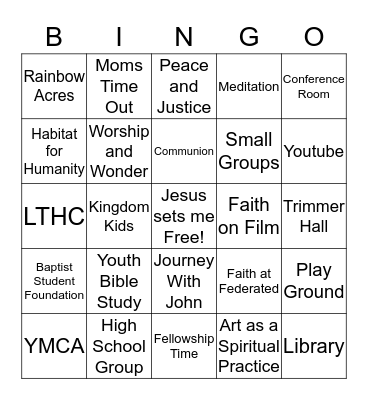 Federated Bingo Card