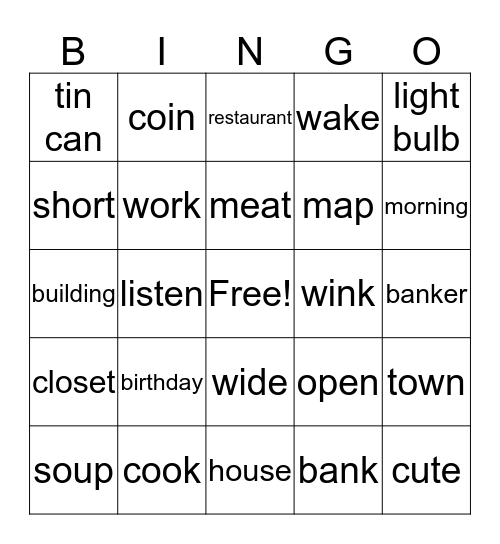 Br-30-L2-unit-11~16 Bingo Card