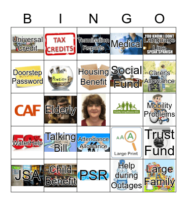 Extra Care Bingo Card
