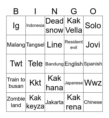 Jovitaaaa Bingo Card