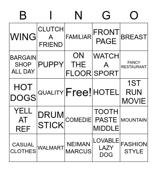WHO ARE YOU? Bingo Card