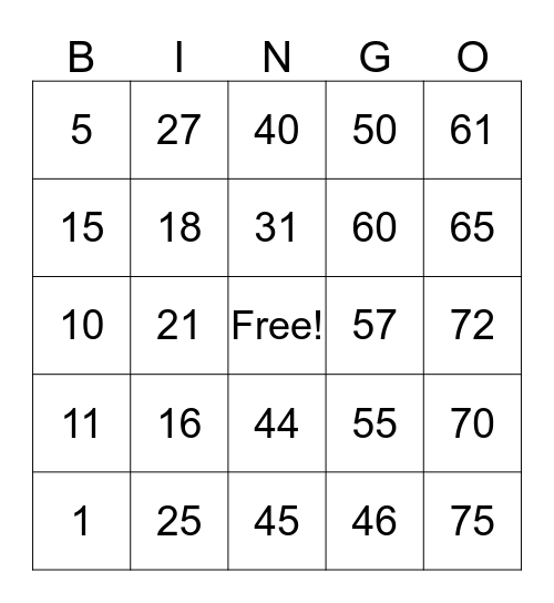 Blizzard Bingo! Bingo Card