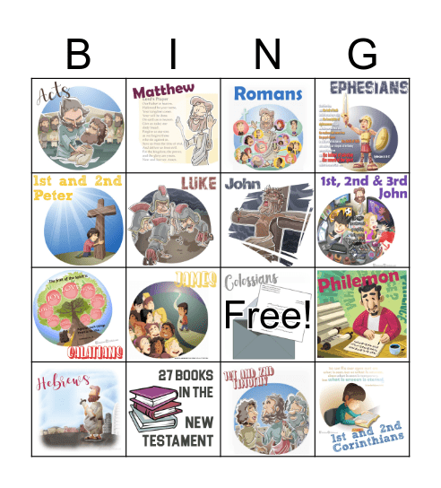 New Testament Bingo Card