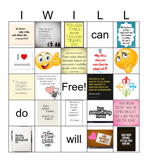 When you do it or see it ................. Bingo Card