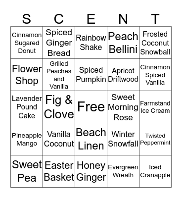 Candles Bingo Card