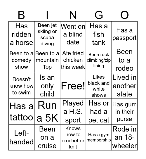 CelebraSHUN B-I-N-G-O Bingo Card